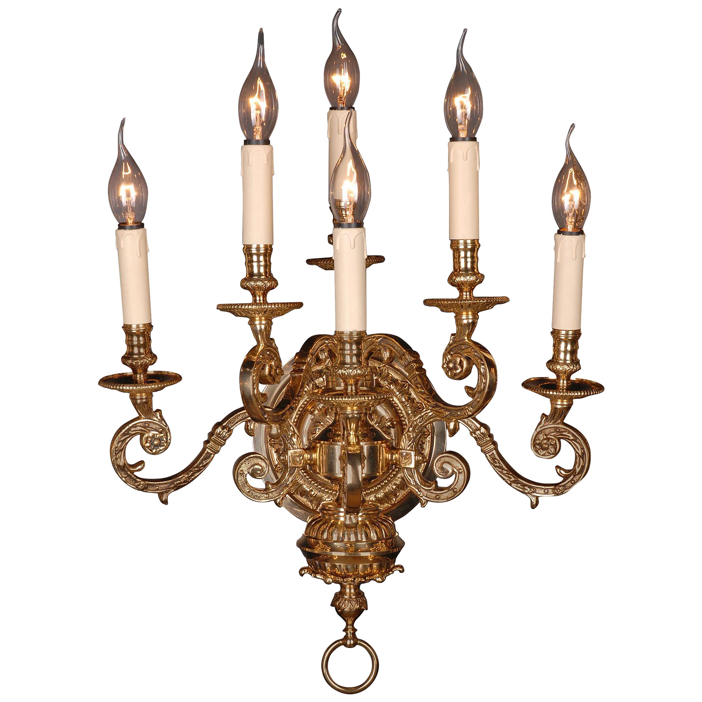 20th Century Louis XIV Style Baroque Wall Light For Sale
