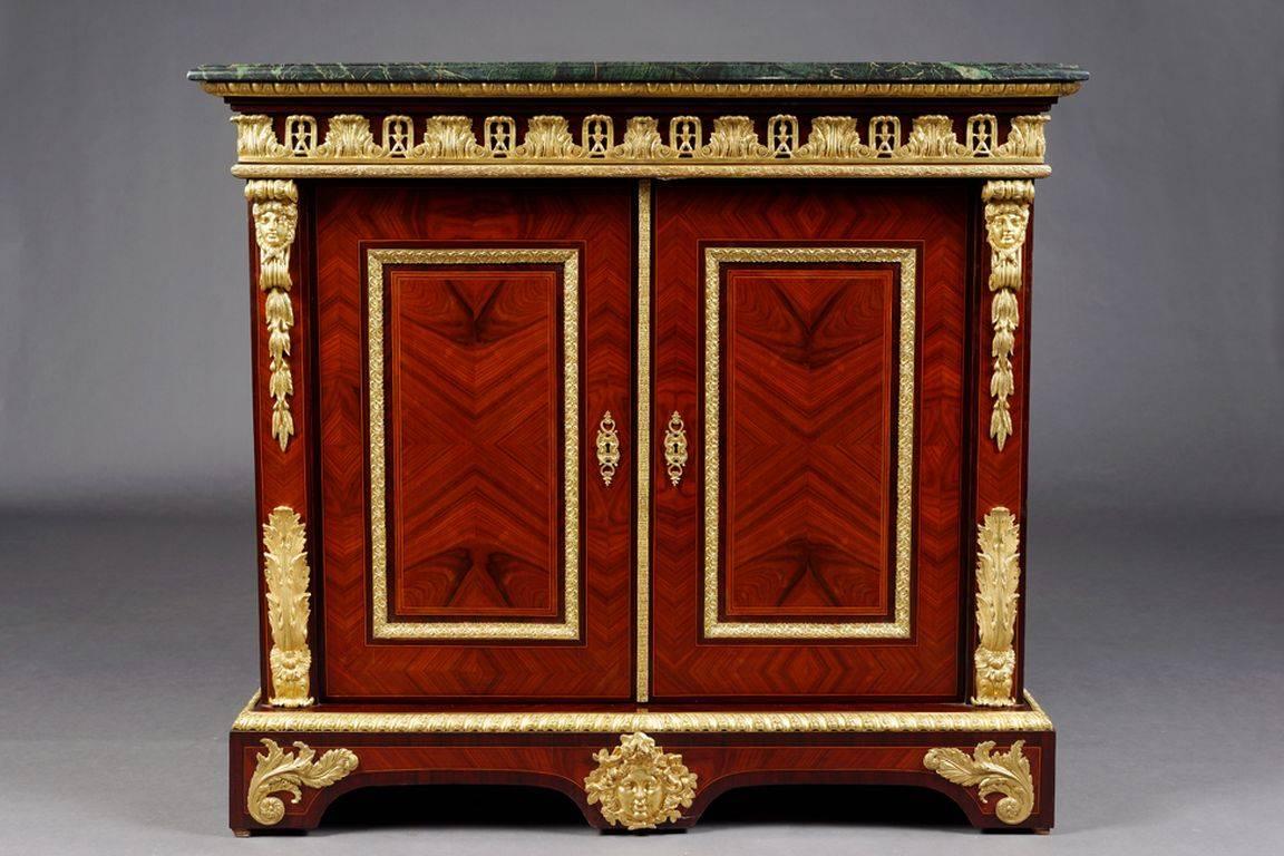 20th century Louis XIV style cabinet
Cabinet in the style of Louis 14th.
 tulip wood on solid pinewood.
The fittings are pronounced and of exceptionally good quality.

(D-Sam-98).