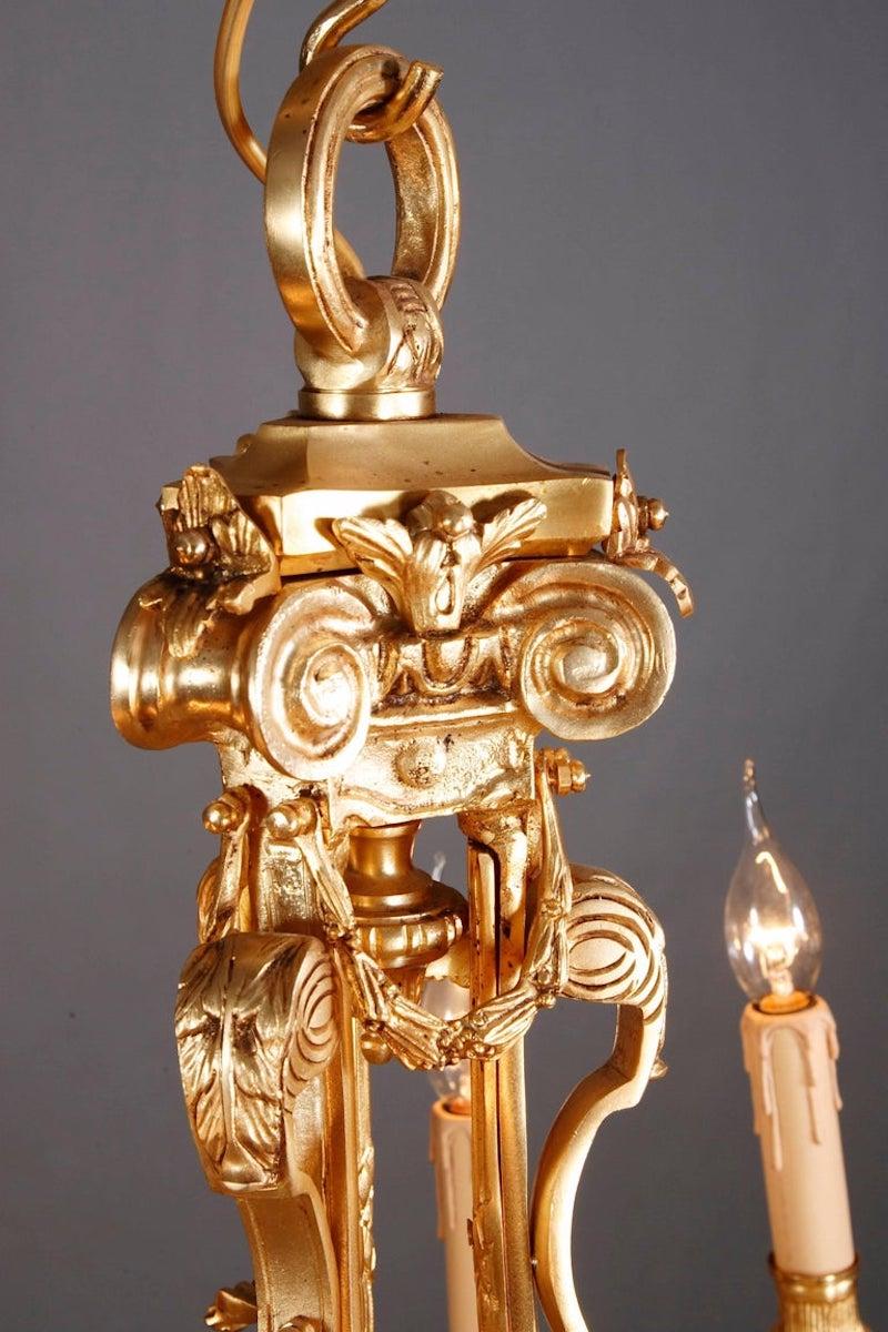 Ottone Lampadario in stile Luigi XIV del XX secolo in vendita