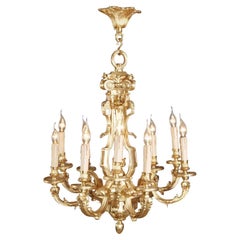 Lustre de style Louis XIV du 20e siècle