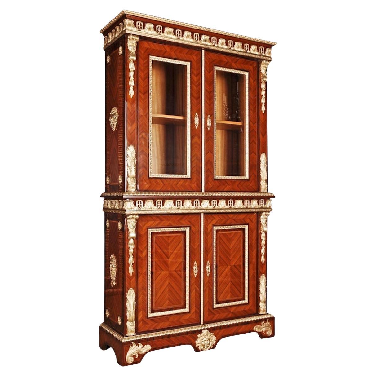 20th Century Louis XIV Style French Library Bookcase