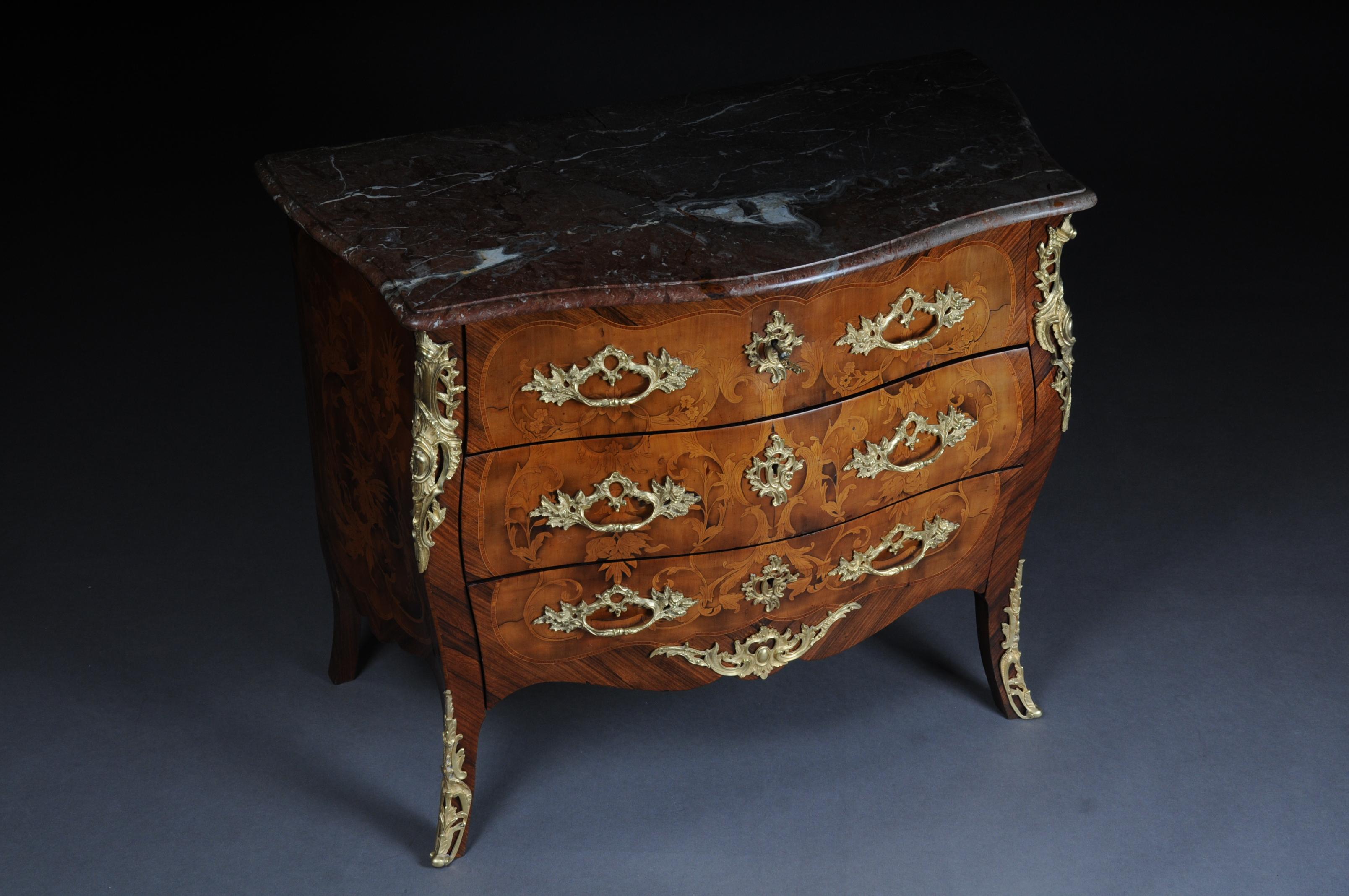 20th Century Louis XV Chest of Drawers, Bronze Gilt In Good Condition For Sale In Berlin, DE
