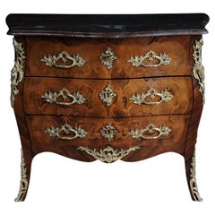 20th Century Louis XV Chest of Drawers, Bronze Gilt