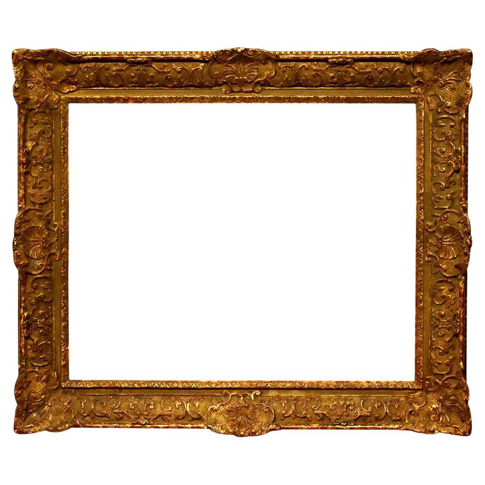 20th Century Louis XV Gilded Decoupe 26x32 Picture Frame