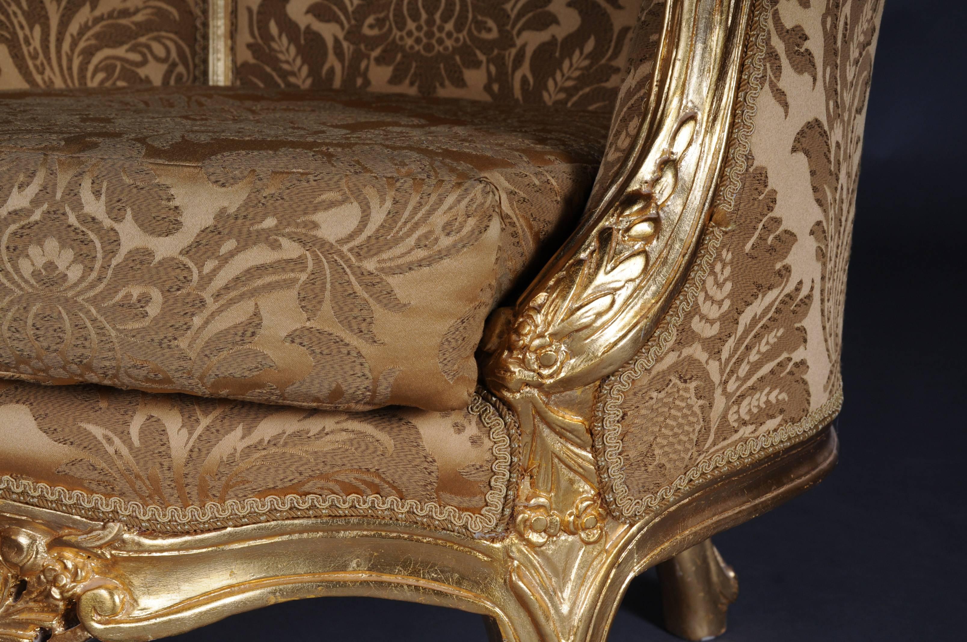 20th Century Louis XV Quinze Bergère Chair, Lounge For Sale 3