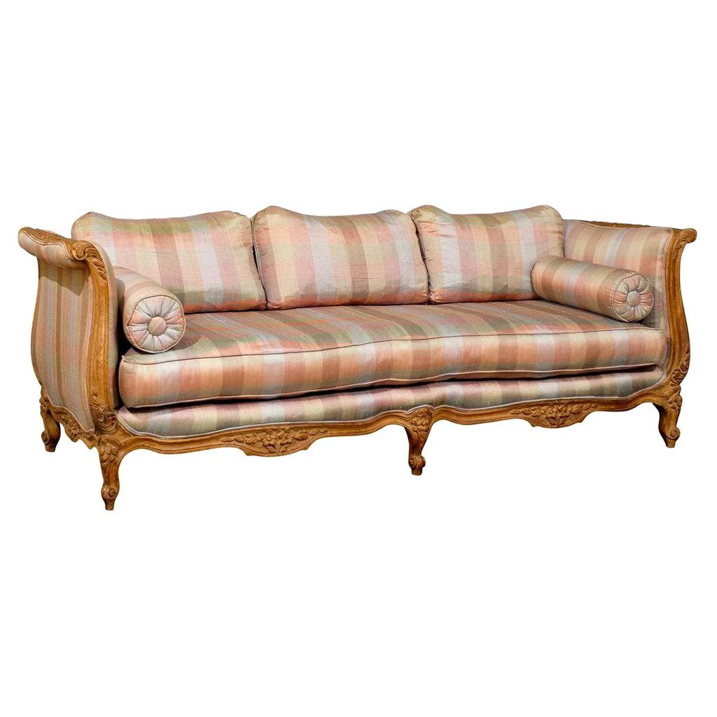 20th Century Louis XV Style Carved Wood Sofa or Daybed
