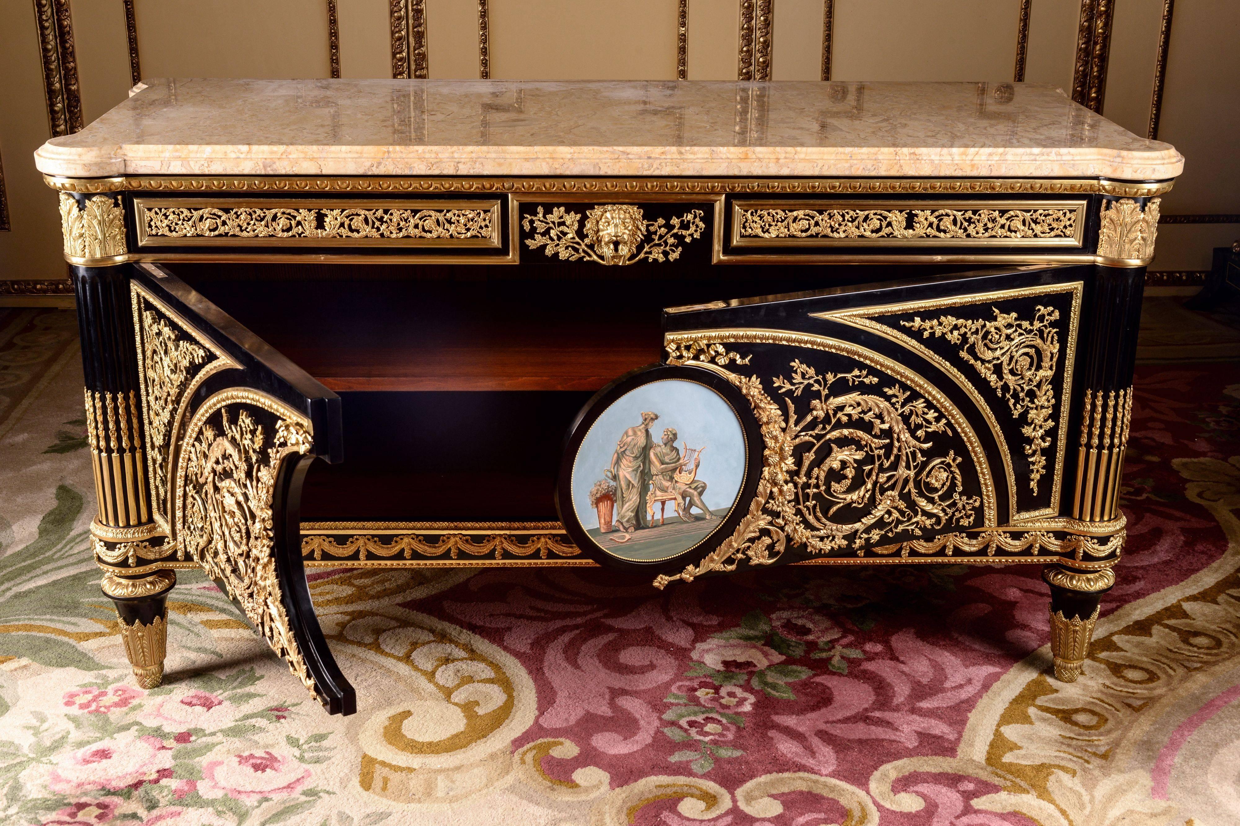 20th Century Louis XV Style Commode Joseph Stockel For Sale 4