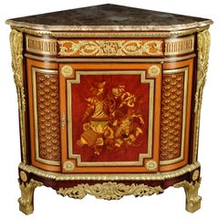 20th Century Louis XV Style Corner Commode After Jean Henri Riesener