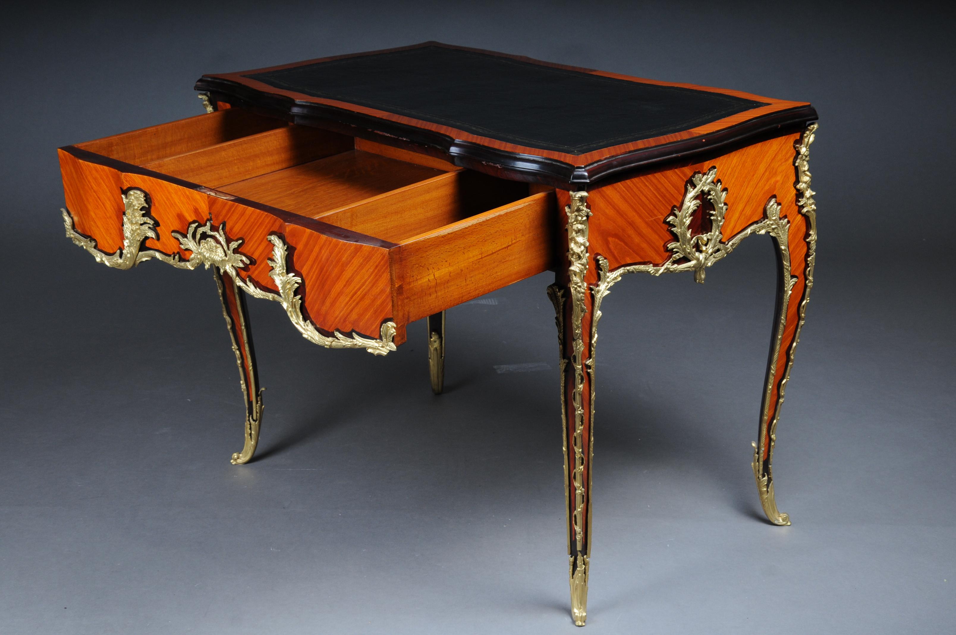 20th Century Louis XV Style French Bureau Plat or Desk after Francois Linke For Sale 5