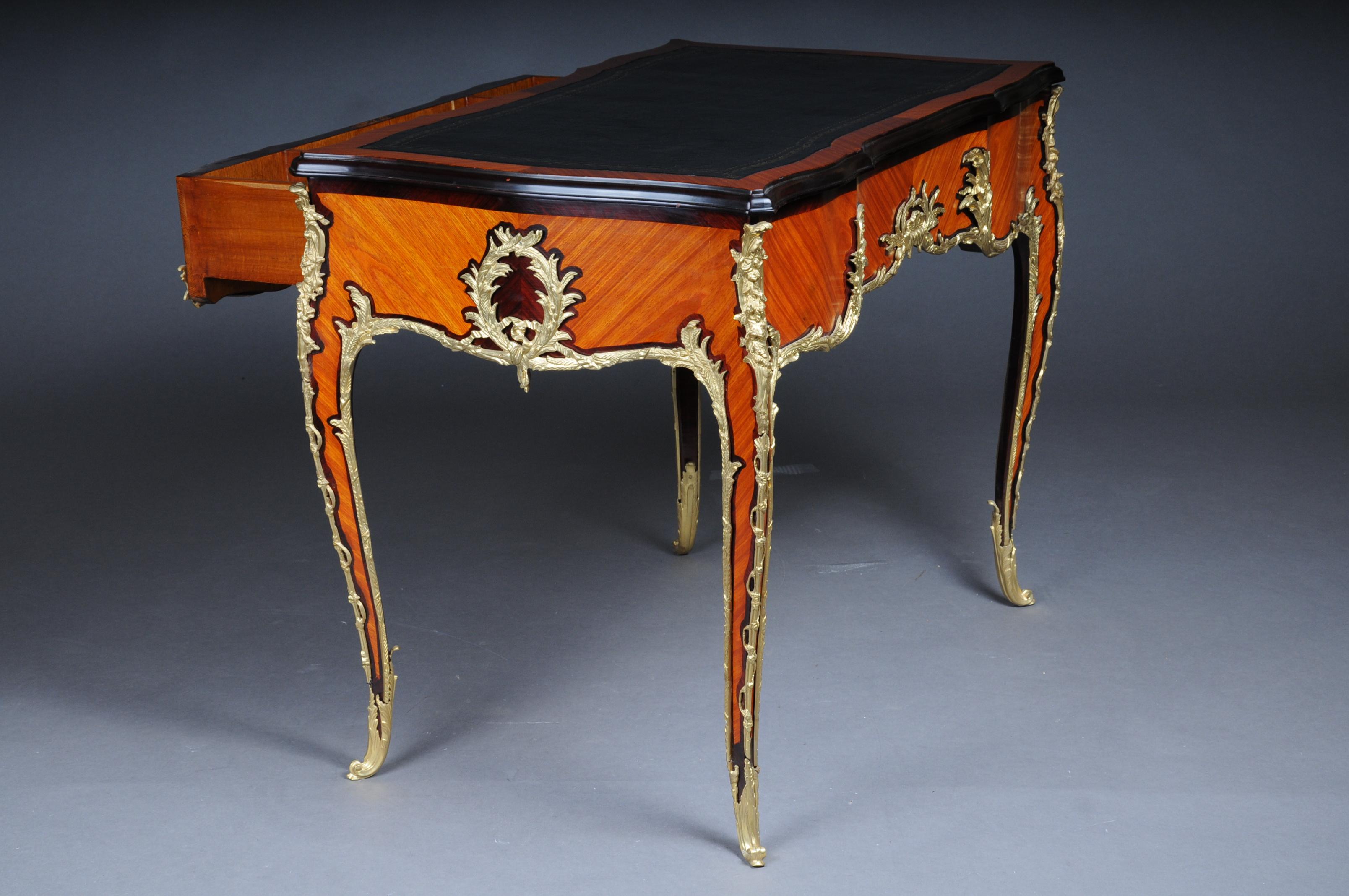 20th Century Louis XV Style French Bureau Plat or Desk after Francois Linke For Sale 12