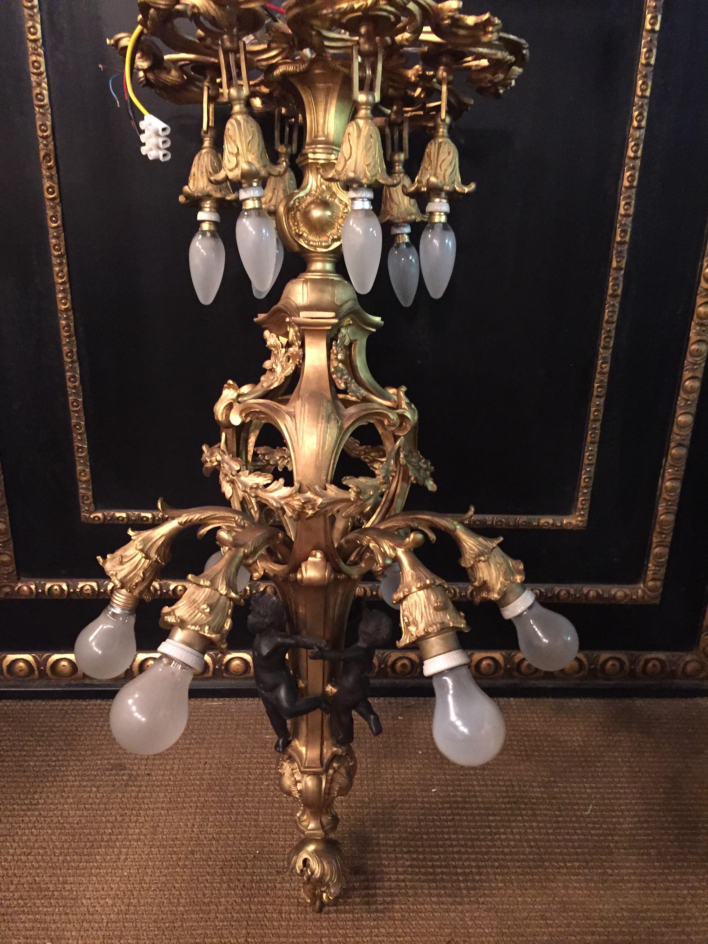20th Century Louis XV-Style French Chandelier 12
