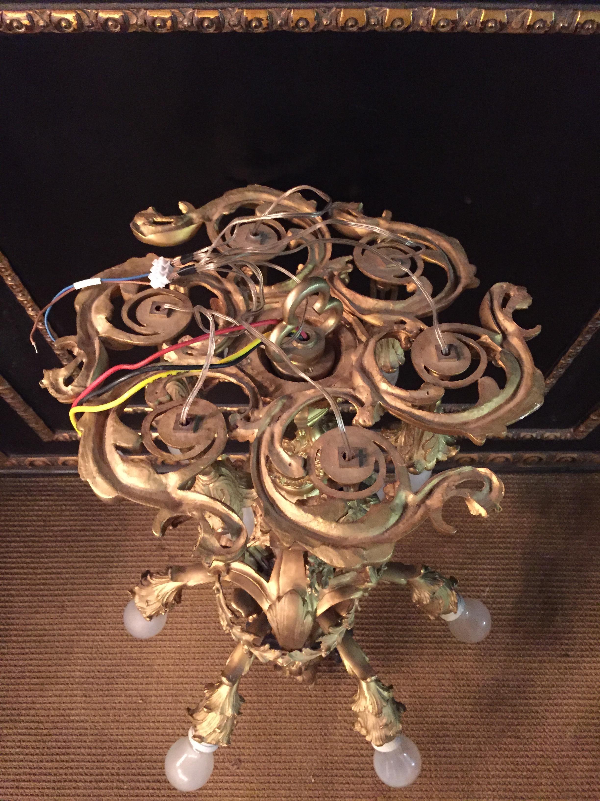 20th Century Louis XV-Style French Chandelier 15