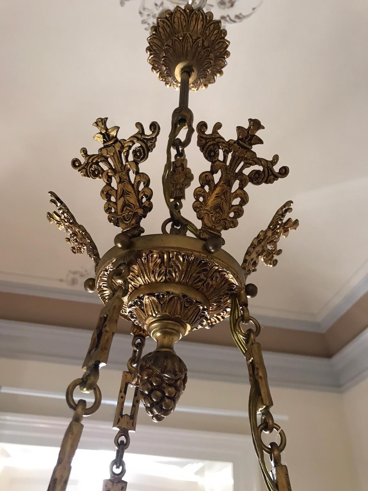 Mid-20th Century 20th Century Louis XV Style French Chandelier For Sale
