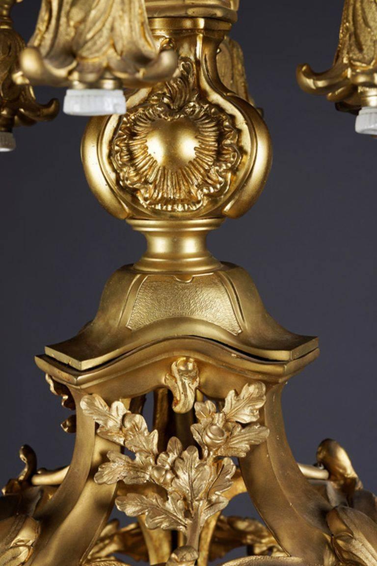 20th Century Louis XV-Style French Chandelier For Sale 2