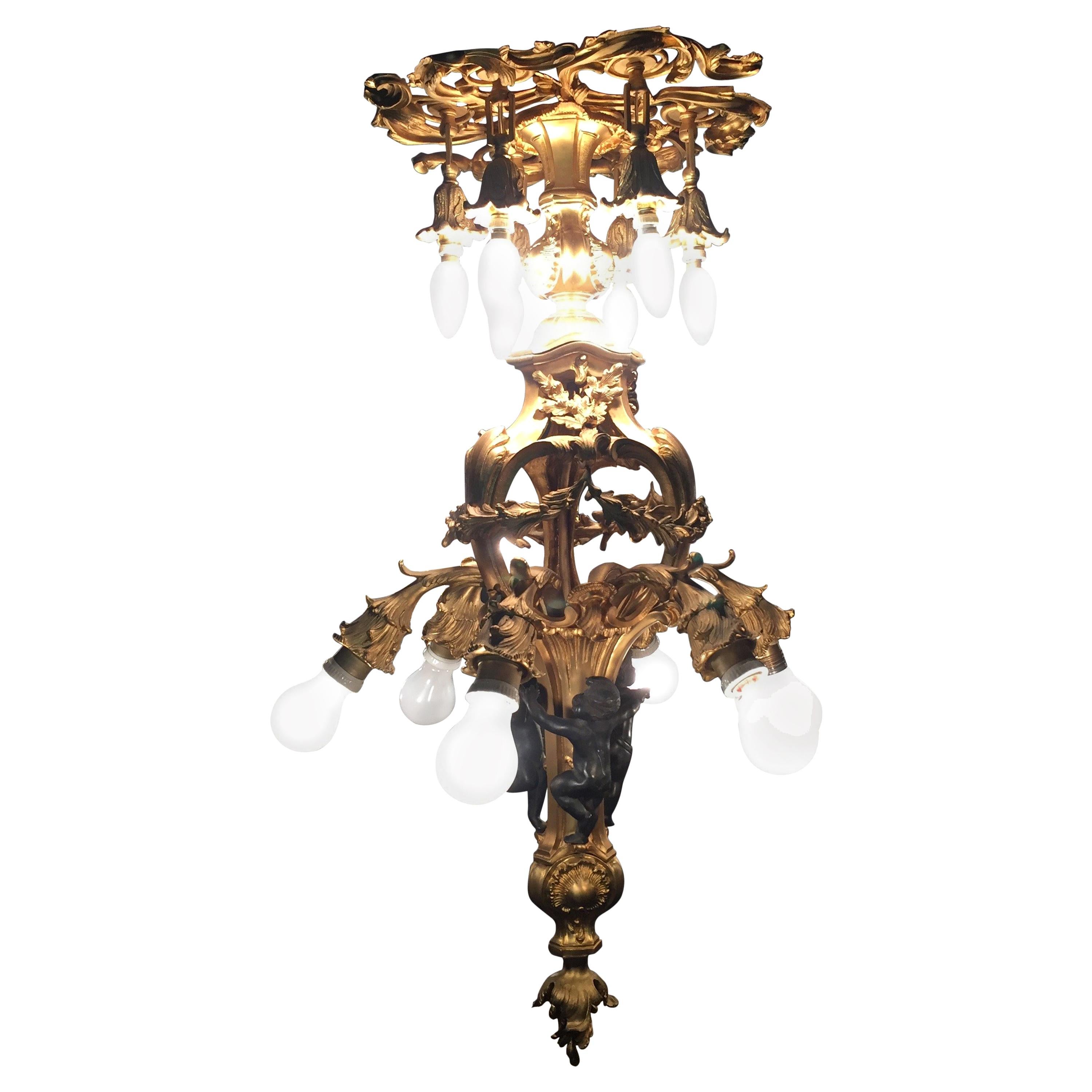 20th Century Louis XV-Style French Chandelier