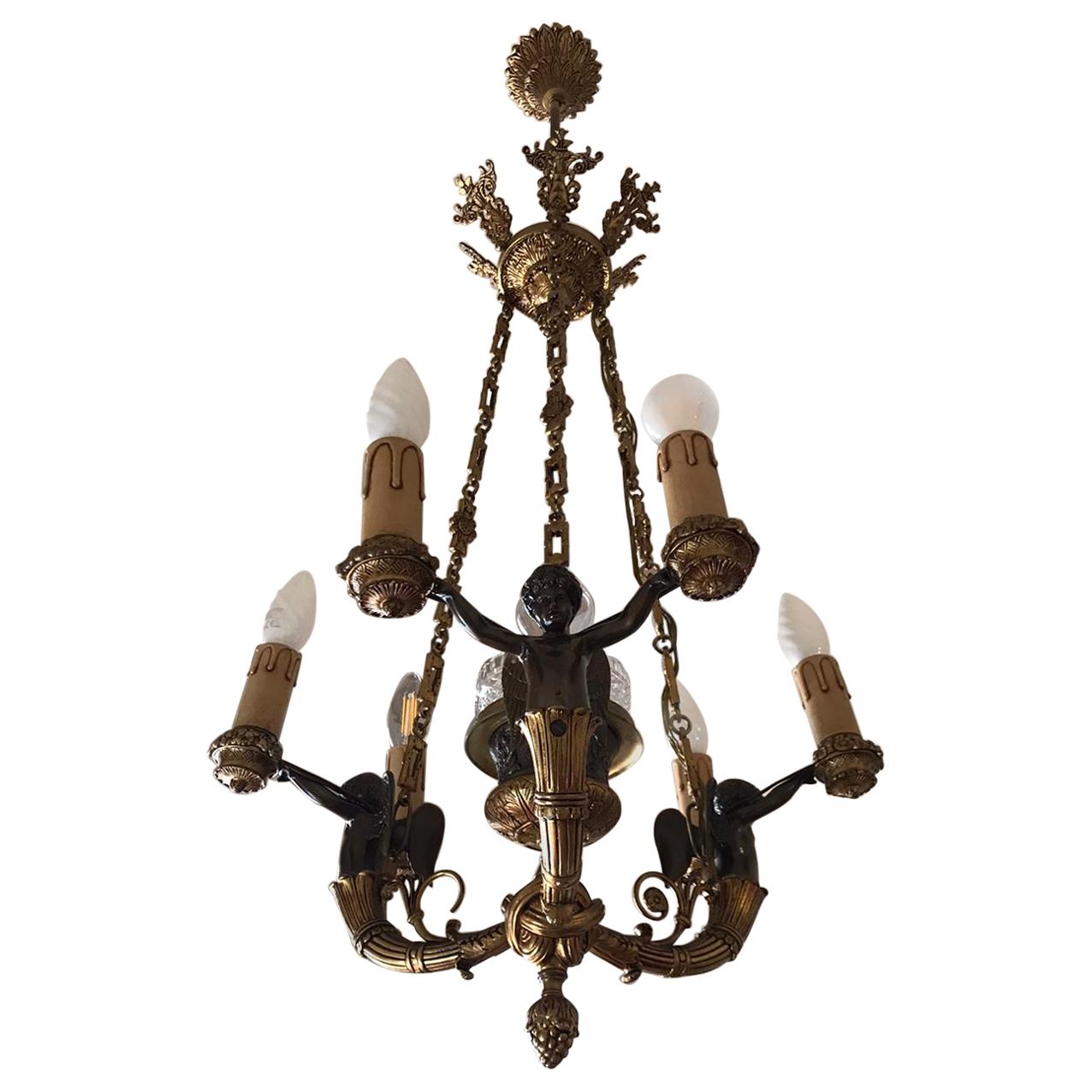 20th Century Louis XV Style French Chandelier For Sale