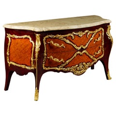 20th Century Louis XV Style French Kingwood Commode after Francois Linke