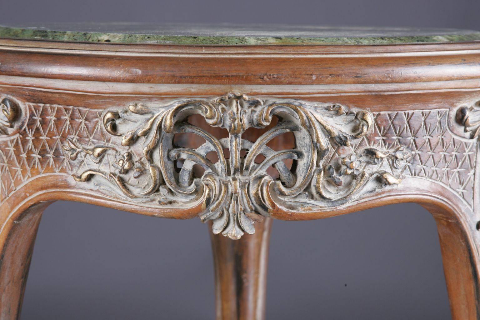 Wood 20th Century Louis XV Style French Occasional Table For Sale