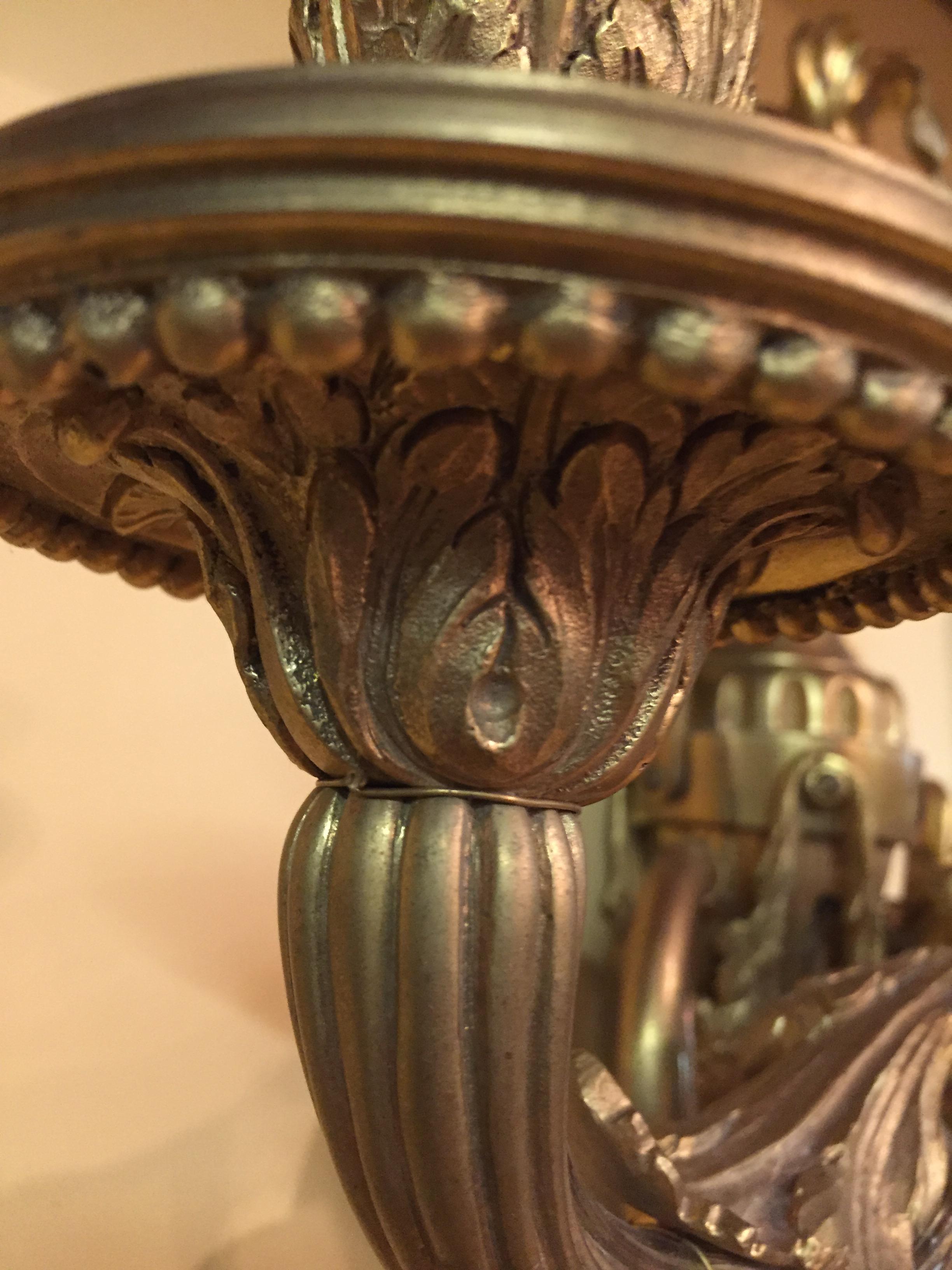 Französische Prunk-Applikation oder Wandlampe im Louis XV-Stil des 20. Jahrhunderts im Angebot 6