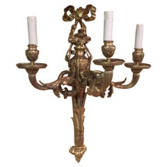 Französische Prunk-Applikation oder Wandlampe im Louis XV-Stil des 20. Jahrhunderts