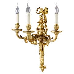 Französische Prunk-Applikation/Wandlampe im Louis XV-Stil des 20. Jahrhunderts