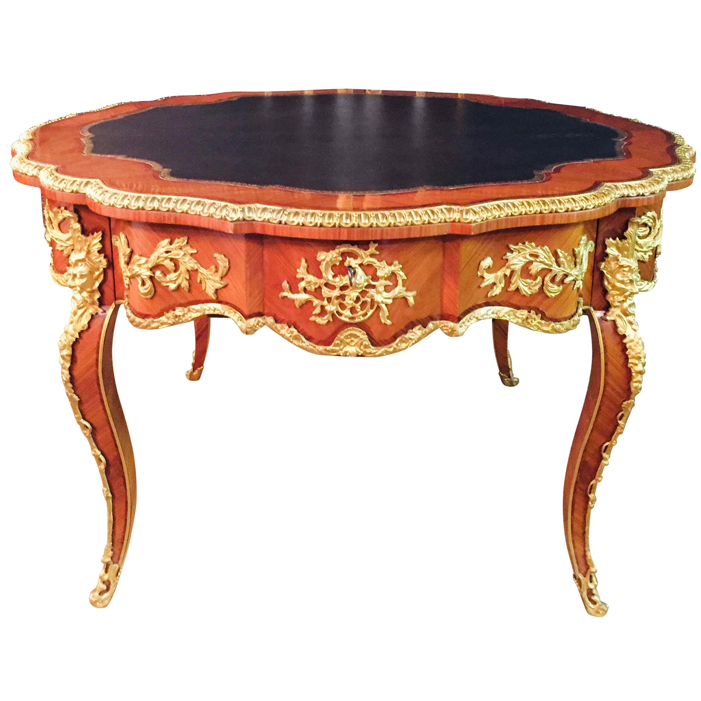 20th Century Louis XV Style French Salon Table Bronze