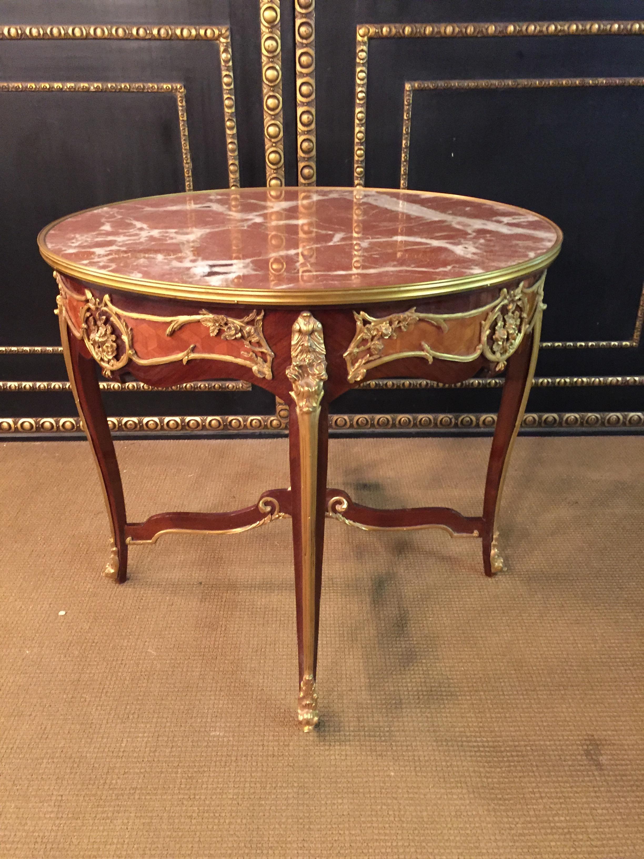 Veneer 20th Century Louis XV Style French Salon Table