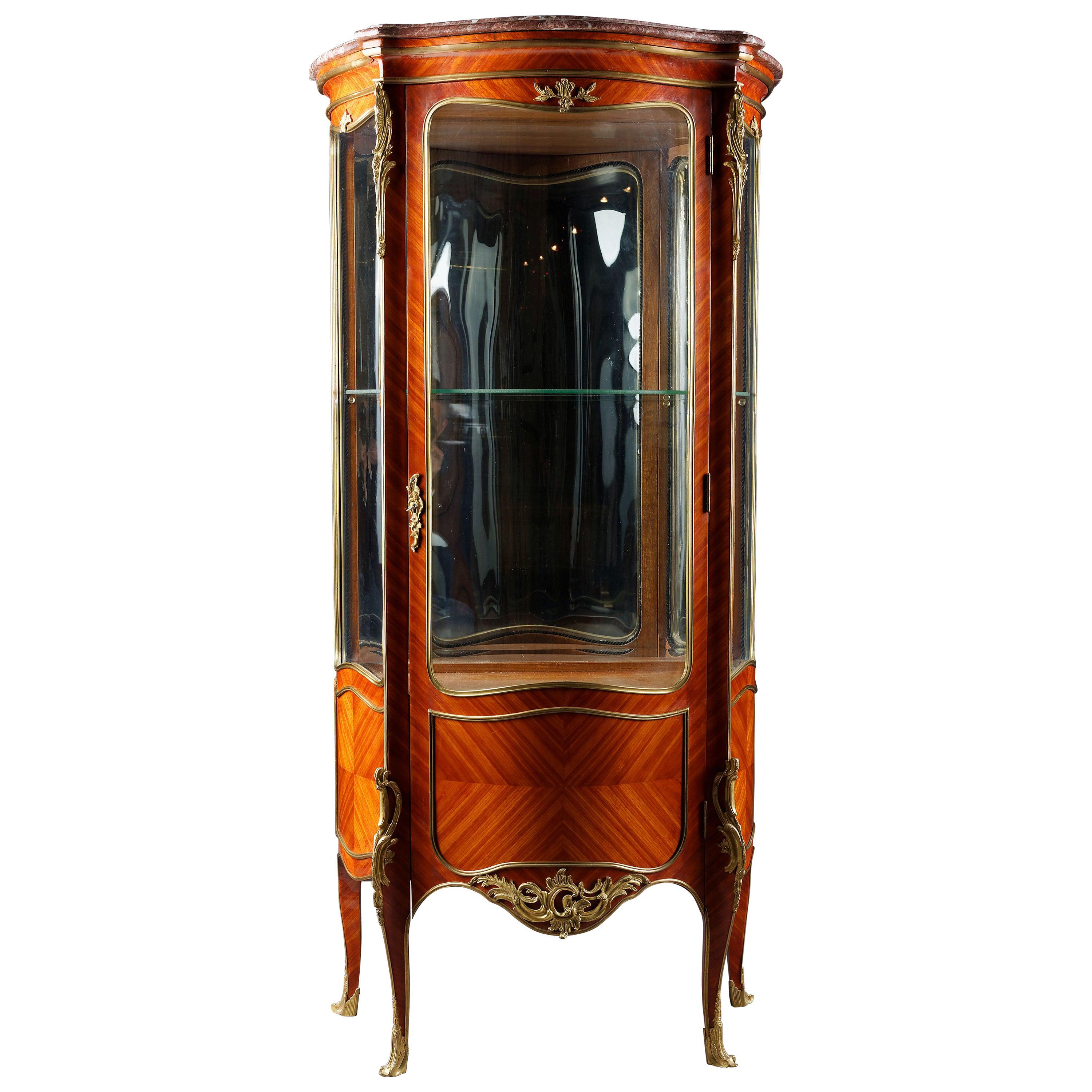 20th Century, Louis XV Style French Vitrine For Sale