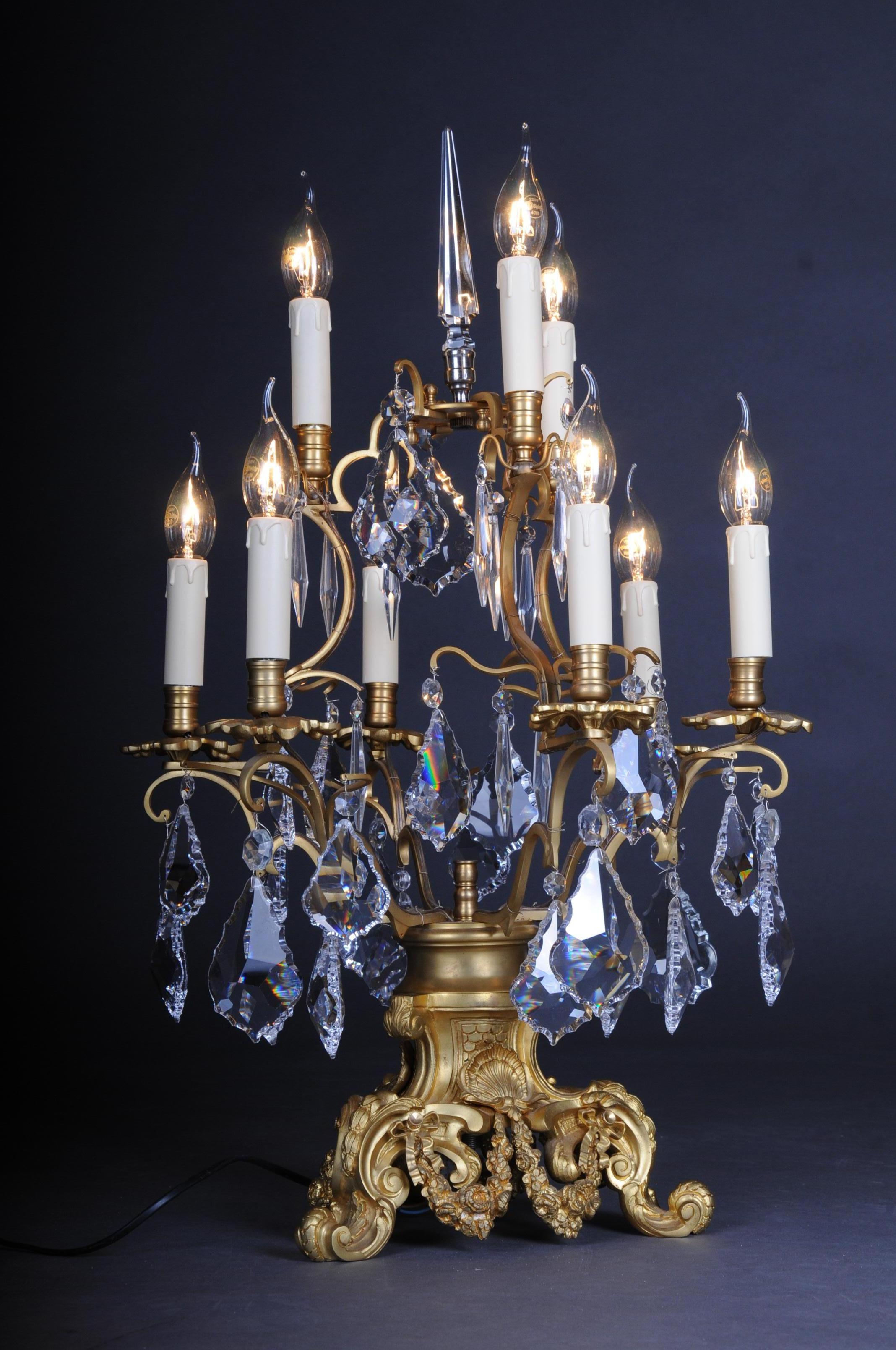 20th Century Louis XV Style Girandole Table Lamp 6