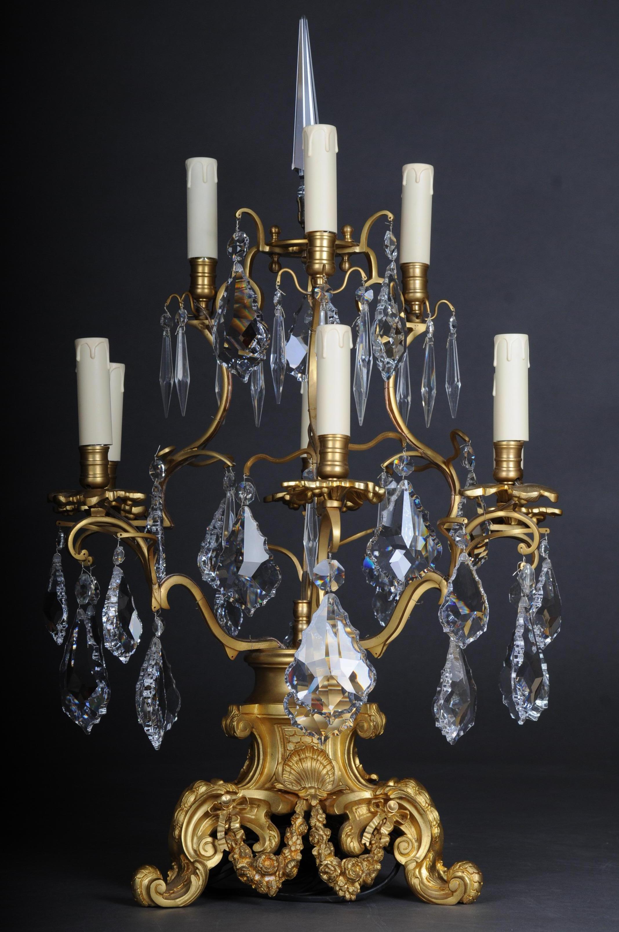 20th Century Louis XV Style Girandole Table Lamp 3