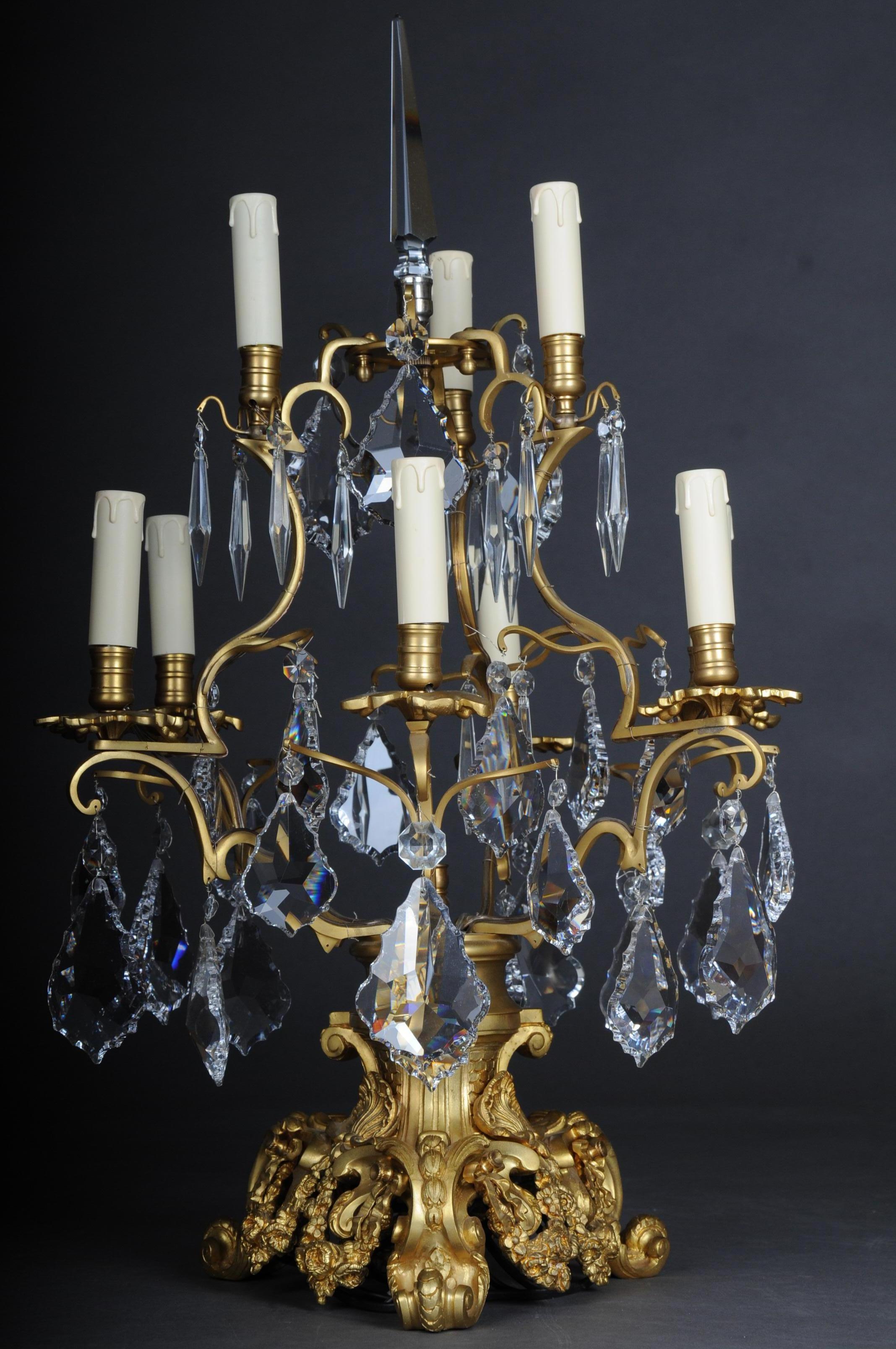 20th Century Louis XV Style Girandole Table Lamp 4