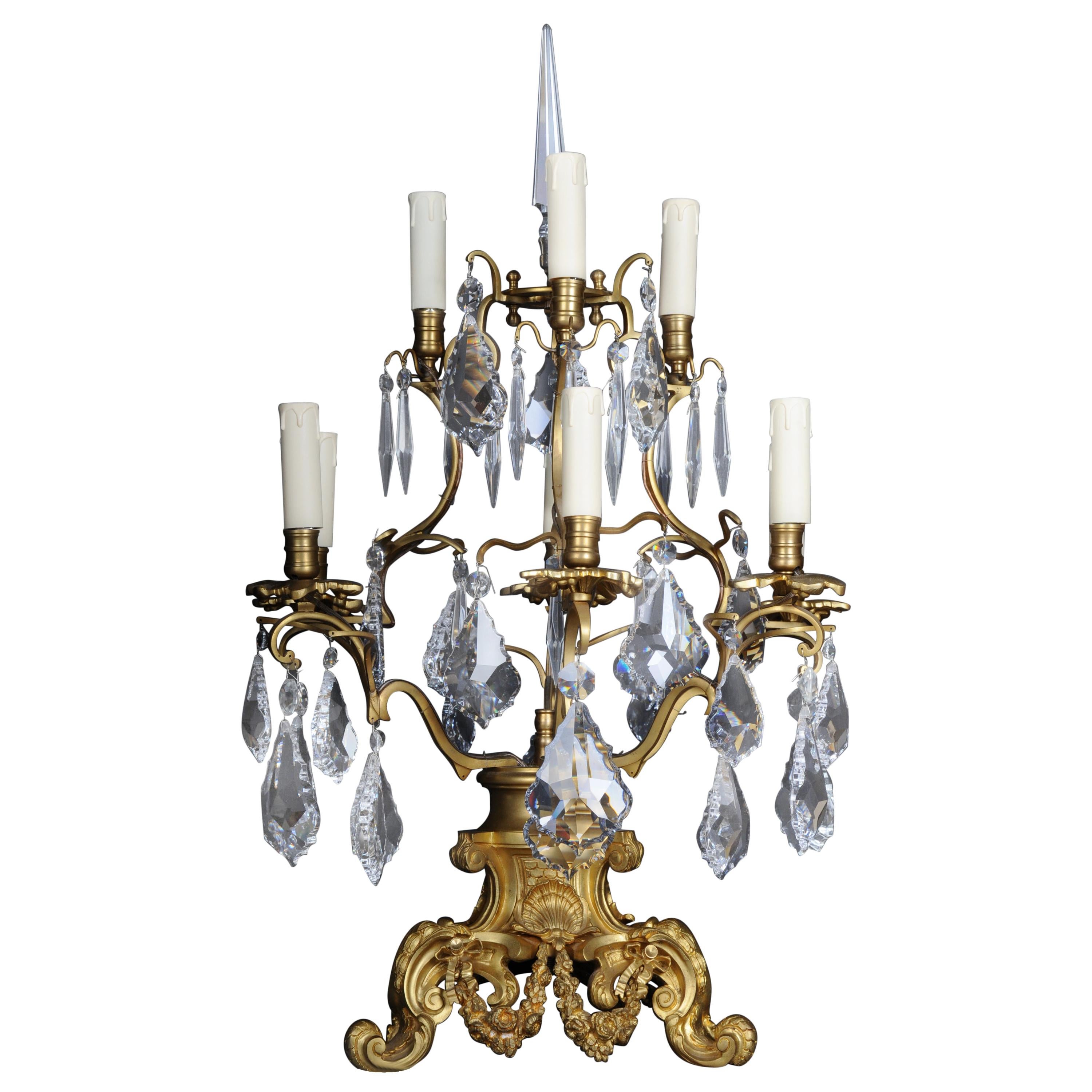 20th Century Louis XV Style Girandole Table Lamp For Sale