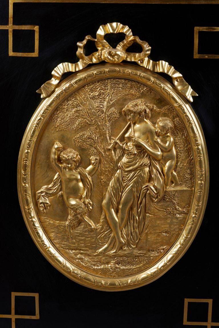 Placage Meuble de rangement d'appui de style Louis XV du XXe siècle en vente