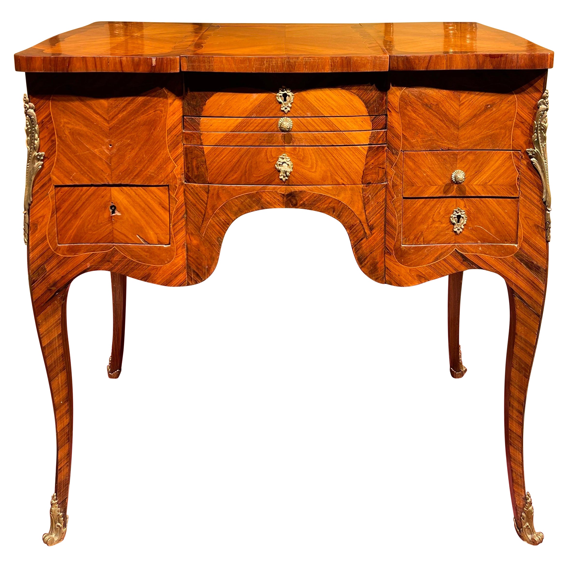 Poudreuse/bureau de style Louis XV du 20ème siècle, Paris, vers 1900
