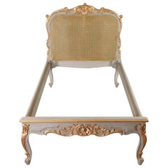 Vintage 20th Century, Louis XV Style, Single Bed