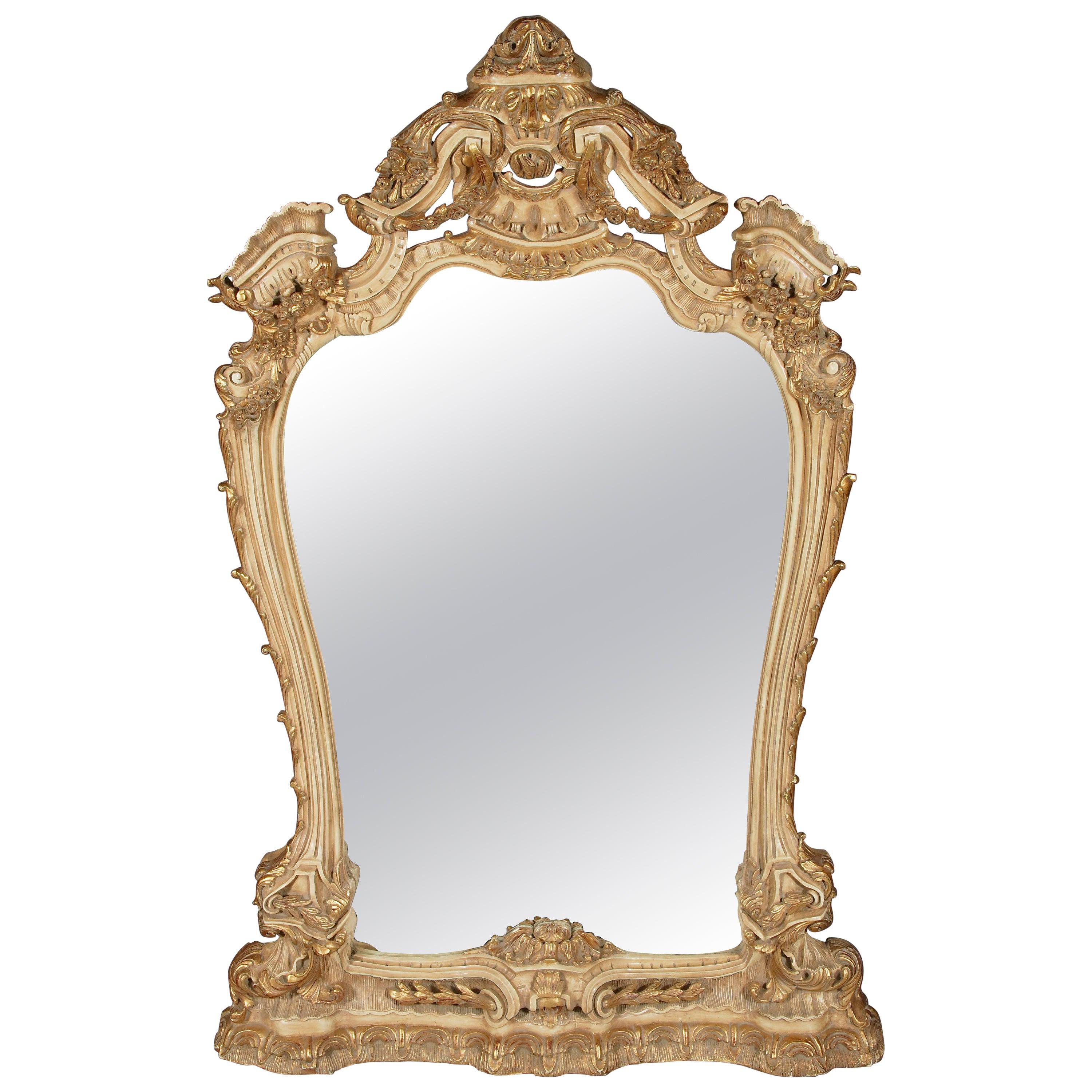 Miroir sur pied de style Louis XV du XXe siècle