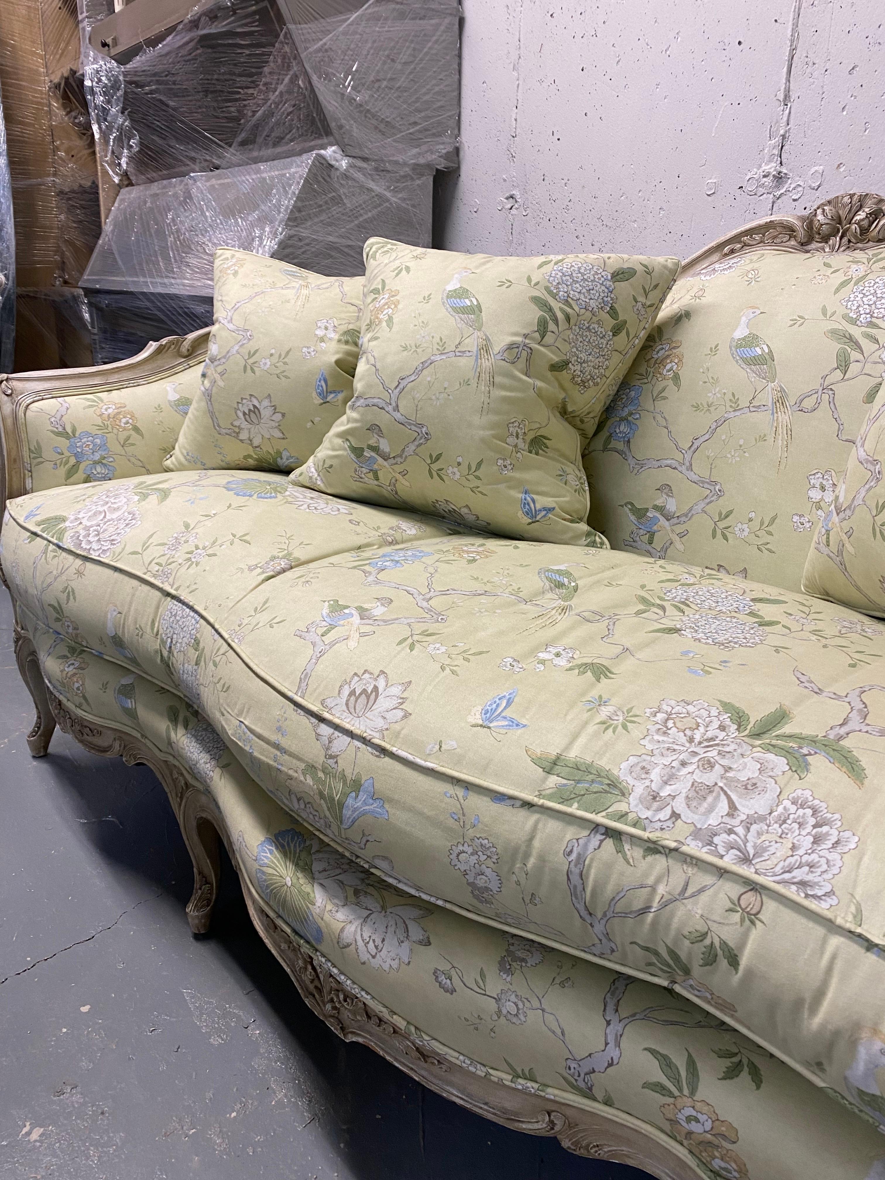 20th Century Louis XV Style Upholstered Sofa For Sale 14
