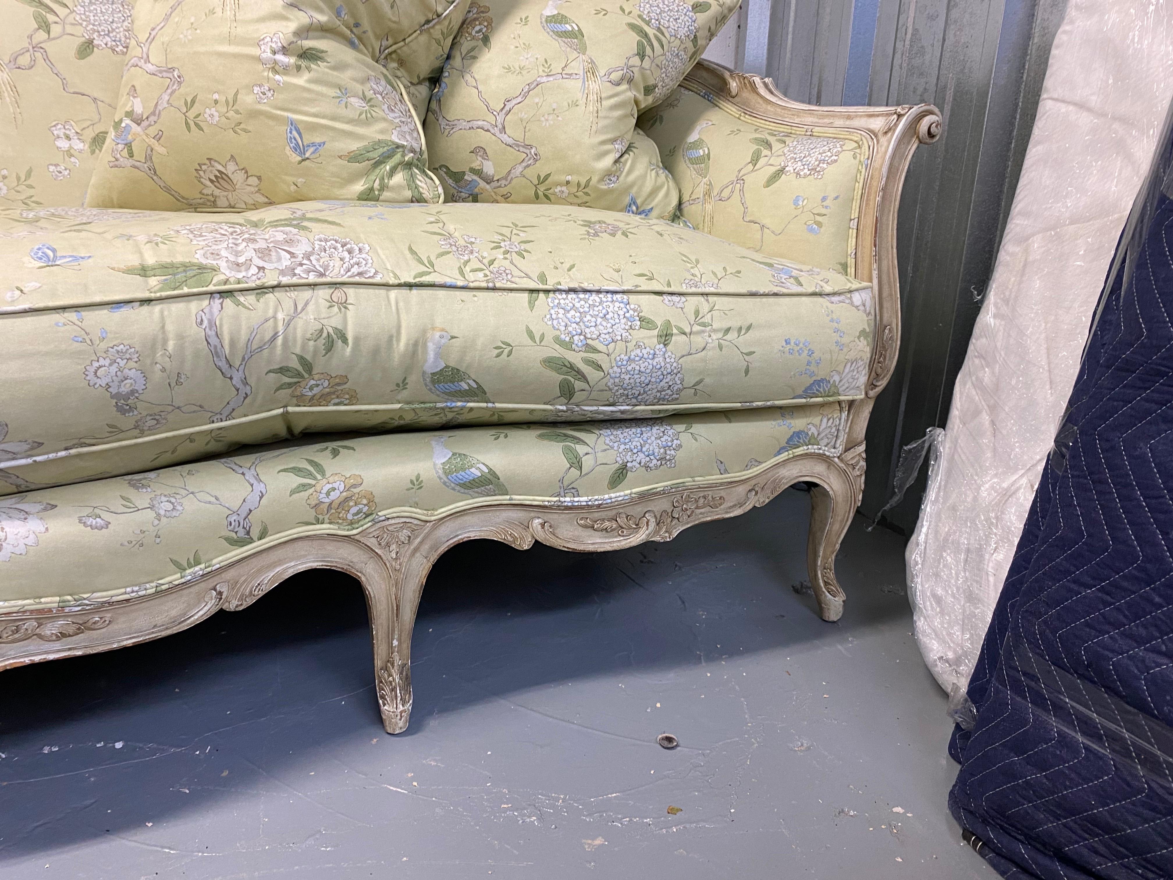 20th Century Louis XV Style Upholstered Sofa For Sale 4