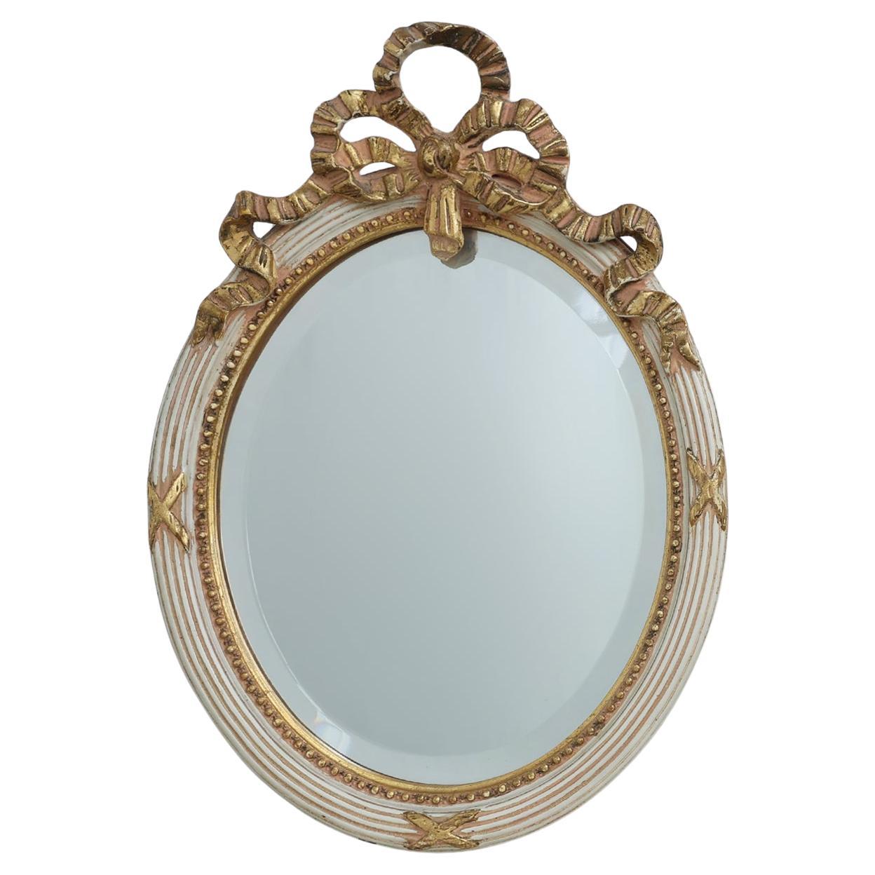 Siglo XX Espejo de estilo barroco Luis XVI en madera tallada, Francia en venta