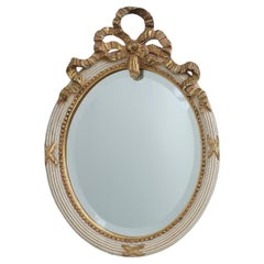 Vintage 20th Century Louis XVI Baroque Style Mirror in Carved Wood, France