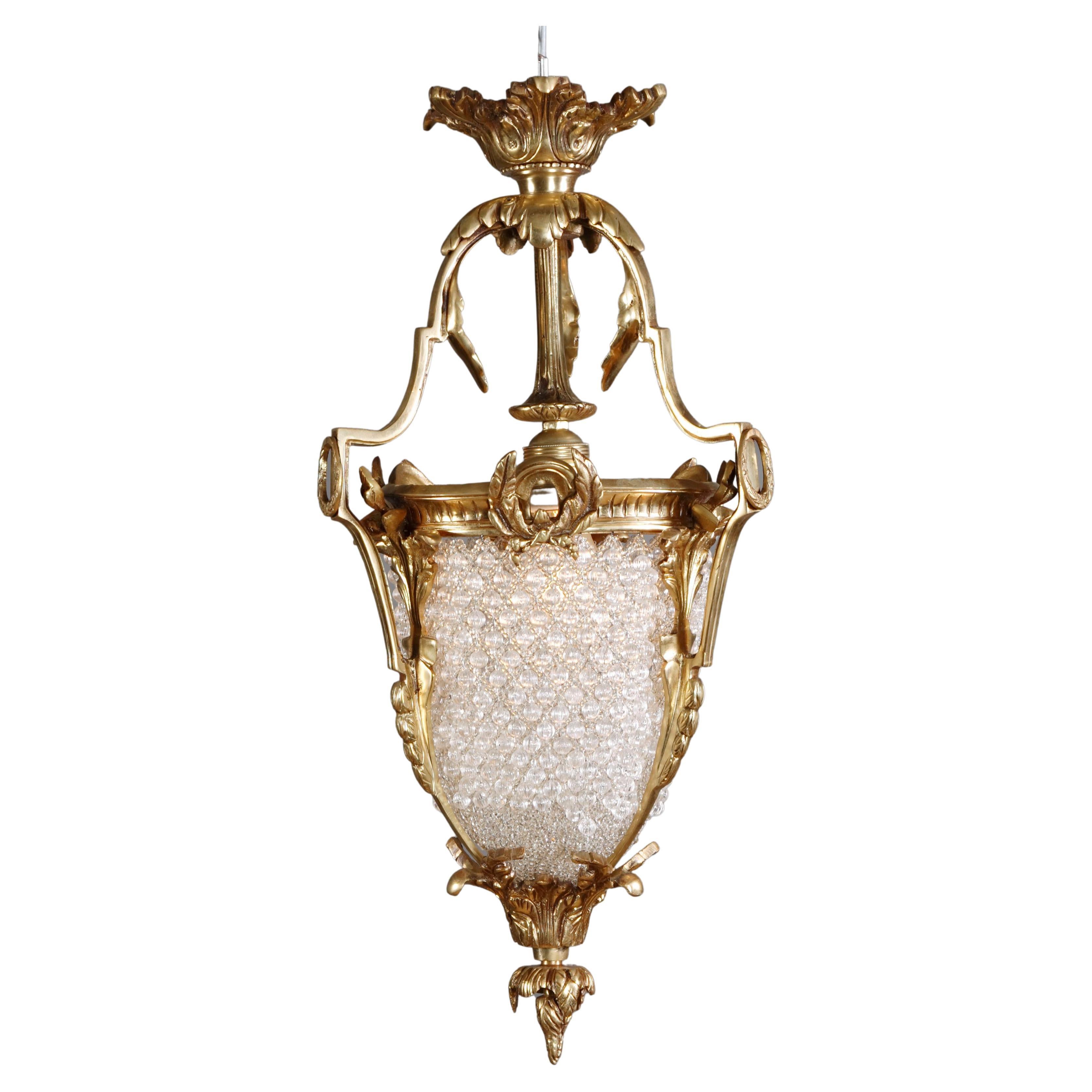 Candélabre / lustre de plafond de style Louis XVI du XXe siècle en vente