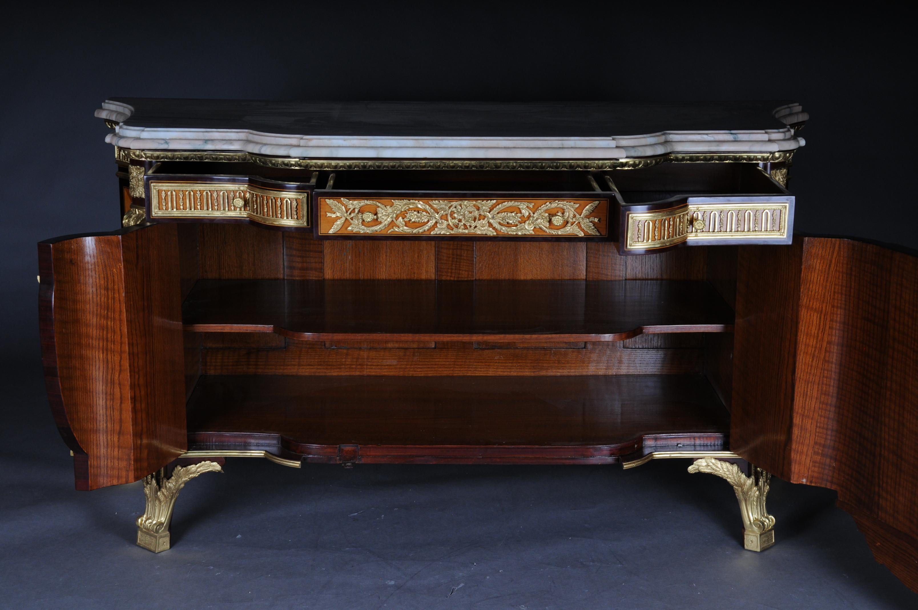 Bronze 20th Century Louis XVI Style Commode/Chest of Drawers after Jean Henri Riesener For Sale