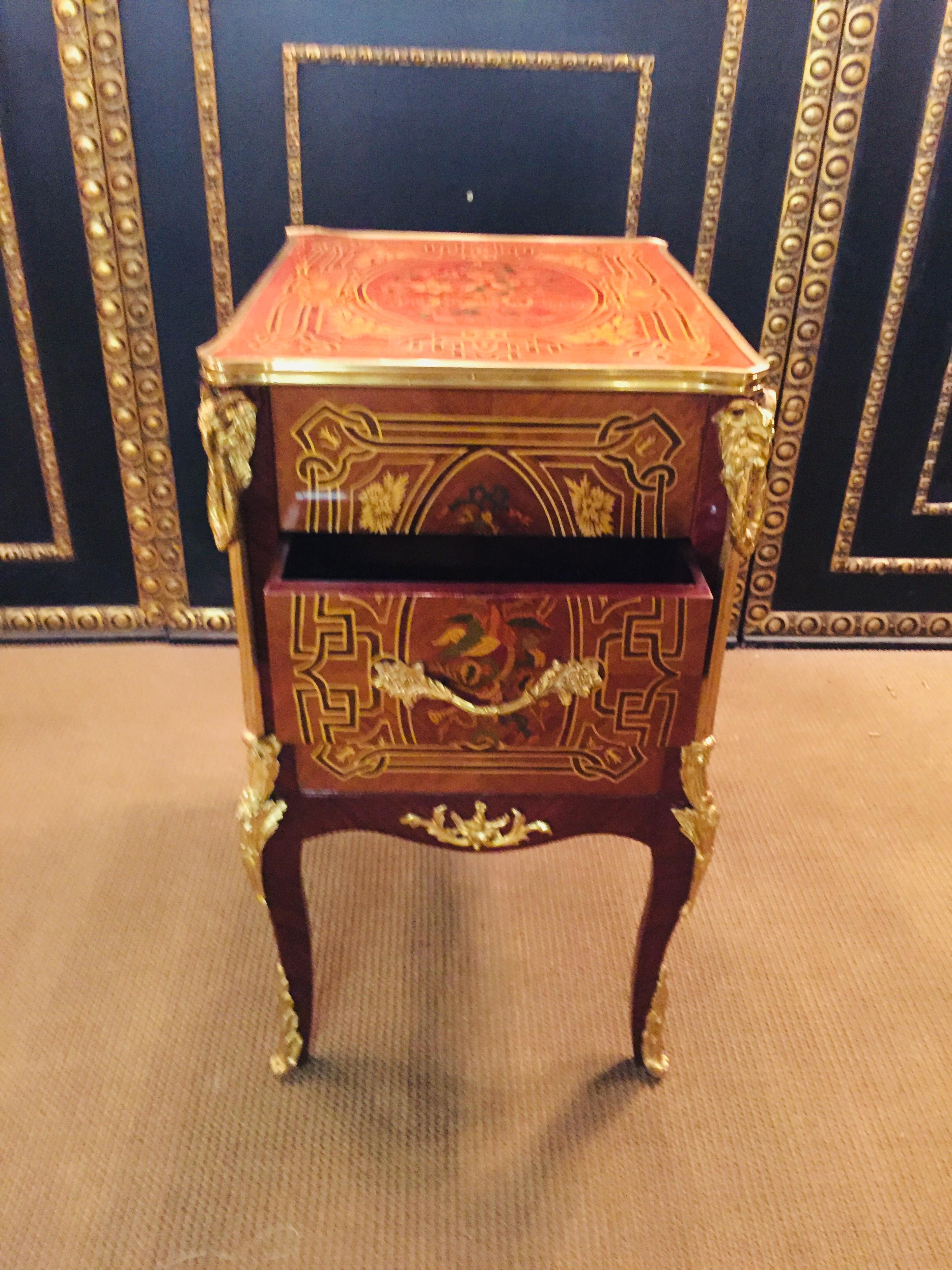 20th Century Antique Louis XVI Style Commode or Chest of Drawers Mahogany Veneer For Sale 8