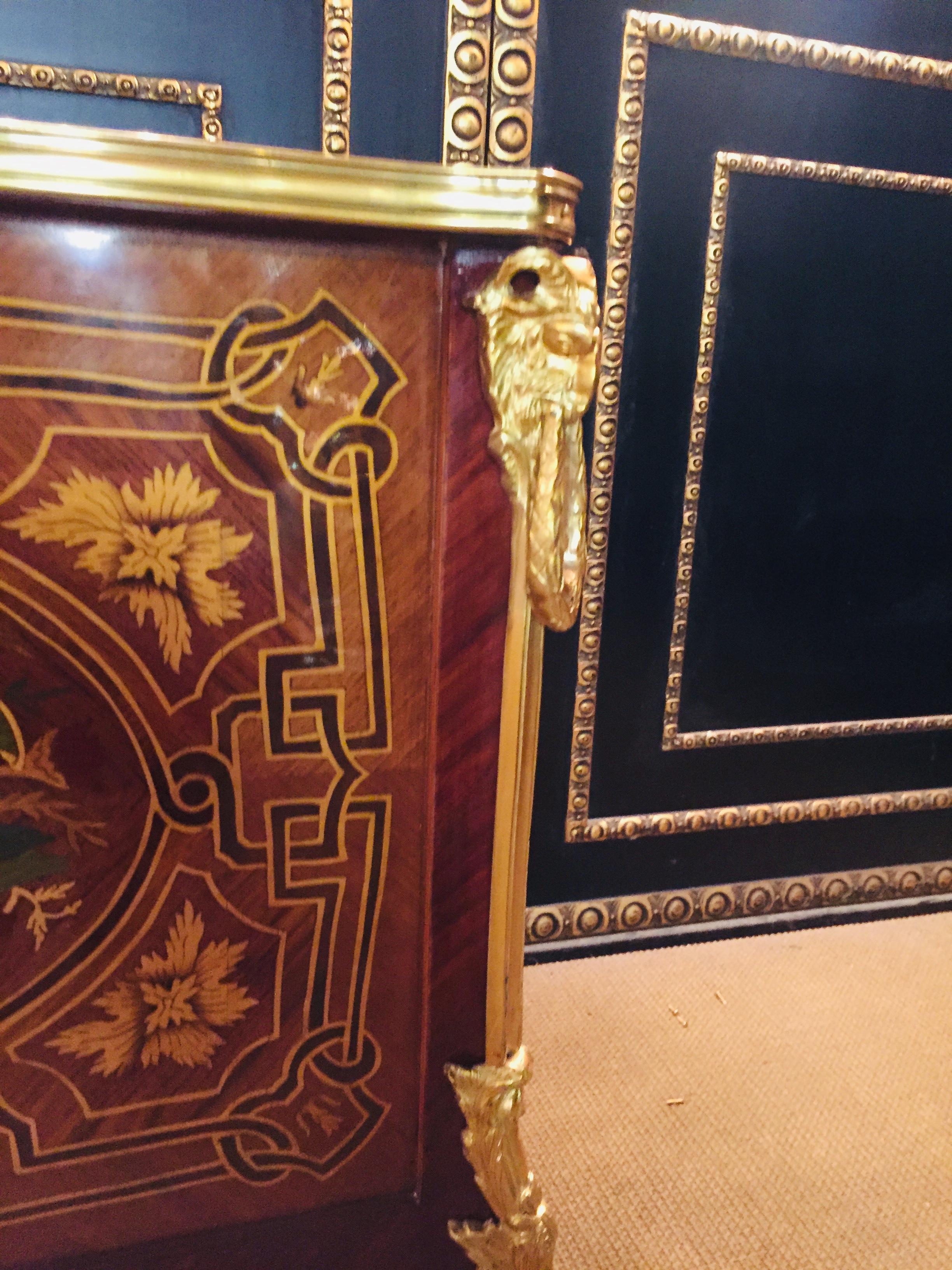 20th Century Antique Louis XVI Style Commode or Chest of Drawers Mahogany Veneer For Sale 10