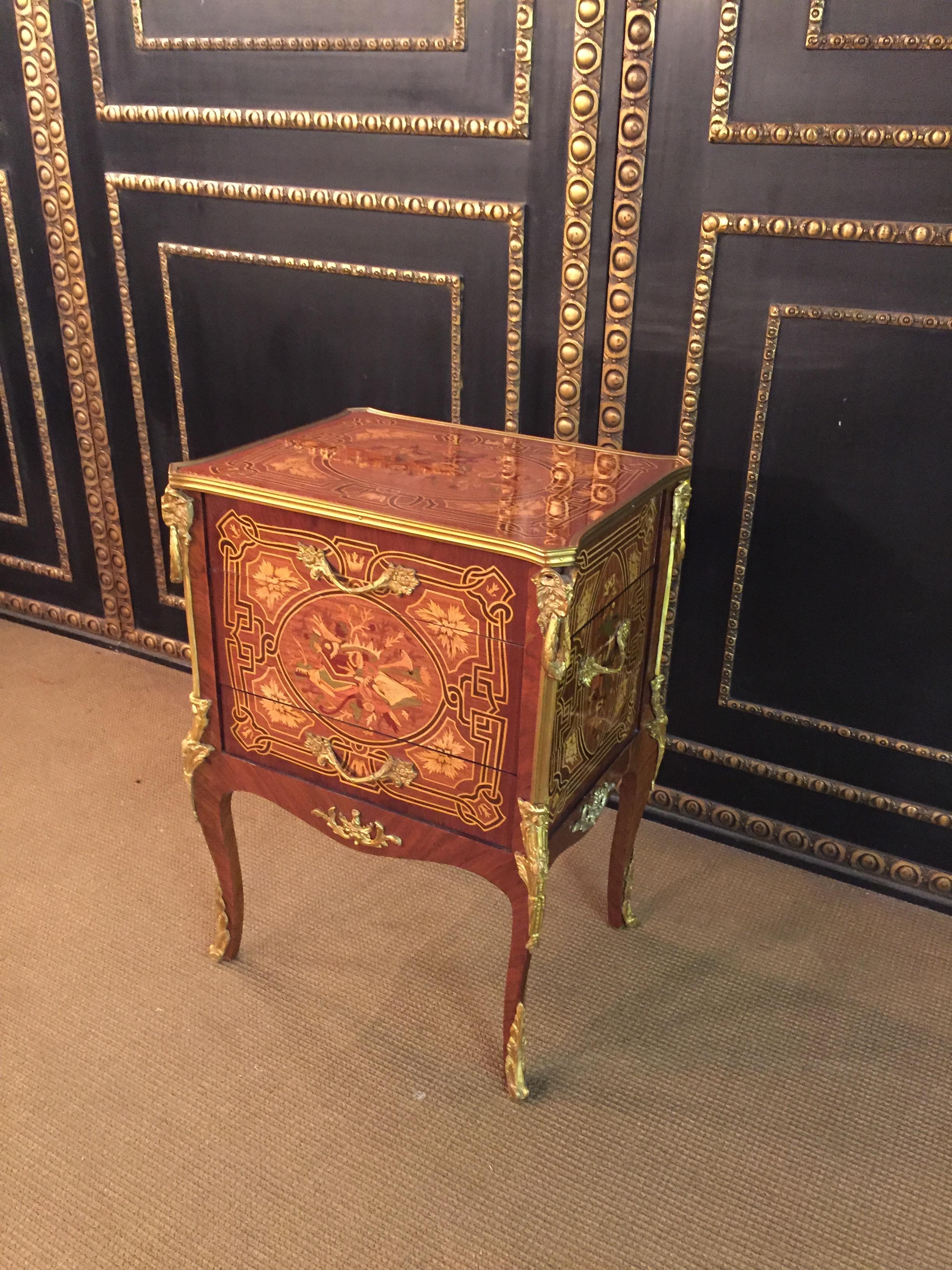 French 20th Century Louis XVI Style Commode or Chest of Drawers