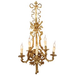 20th Century Louis XVI Style Five-Flamed-Light Applique