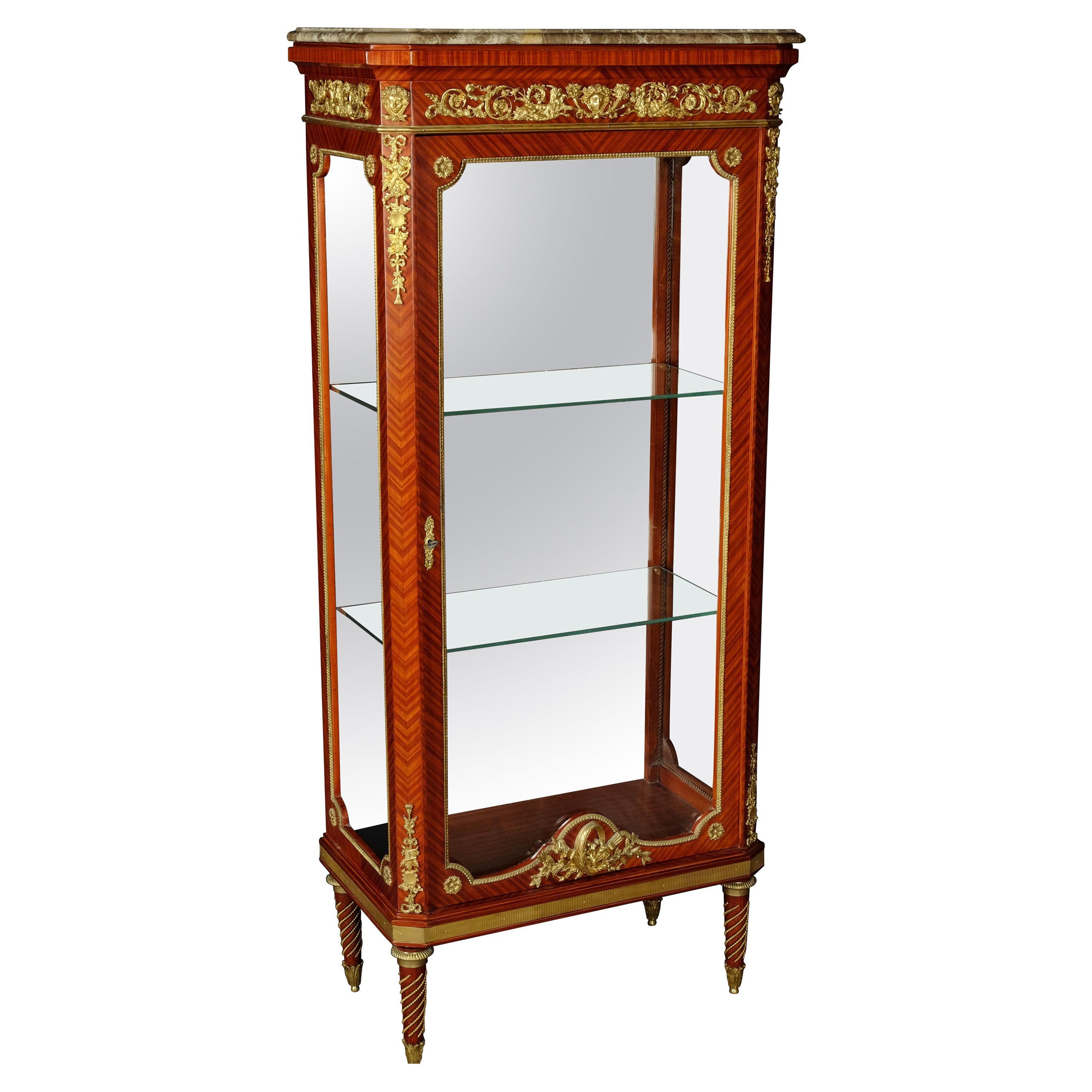 20th Century Louis XVI Style French Vitrine For Sale