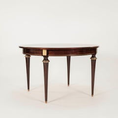 20. Jahrhundert Louis XVI Stil lackiert Esstisch, ~48" Durchmesser