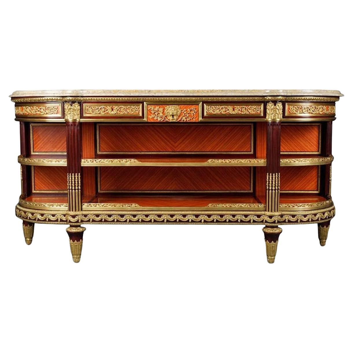 20° secolo, Meuble D'appui Credenza Sideboard in stile Luigi XVI in vendita