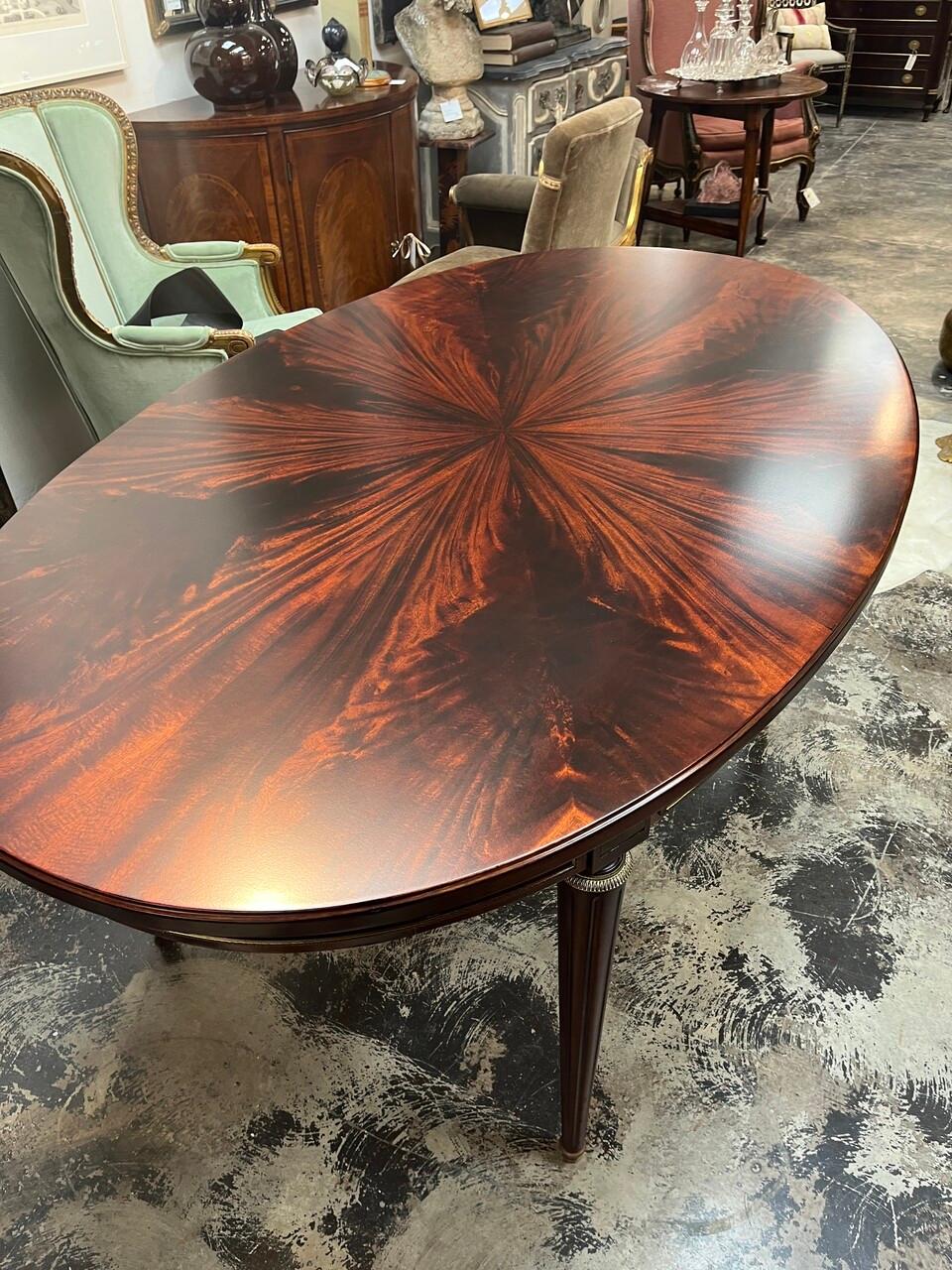 20th Century Louis XVI Style Oval Dining Table For Sale 2